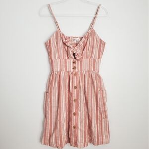 Roxy Stripe Cotton Dress Size Large